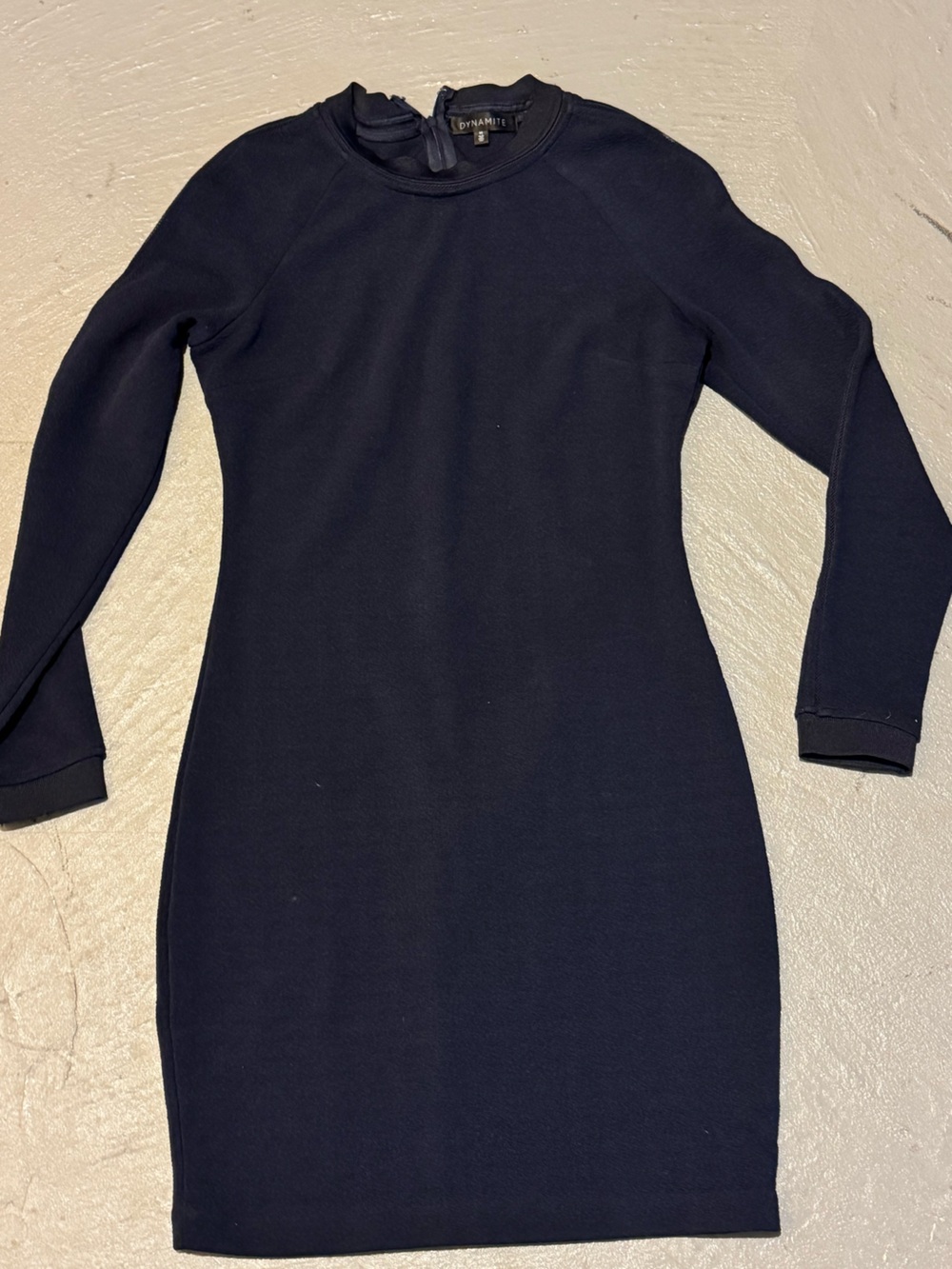 Dynamite Black Long Sleeve Bodycon Dress